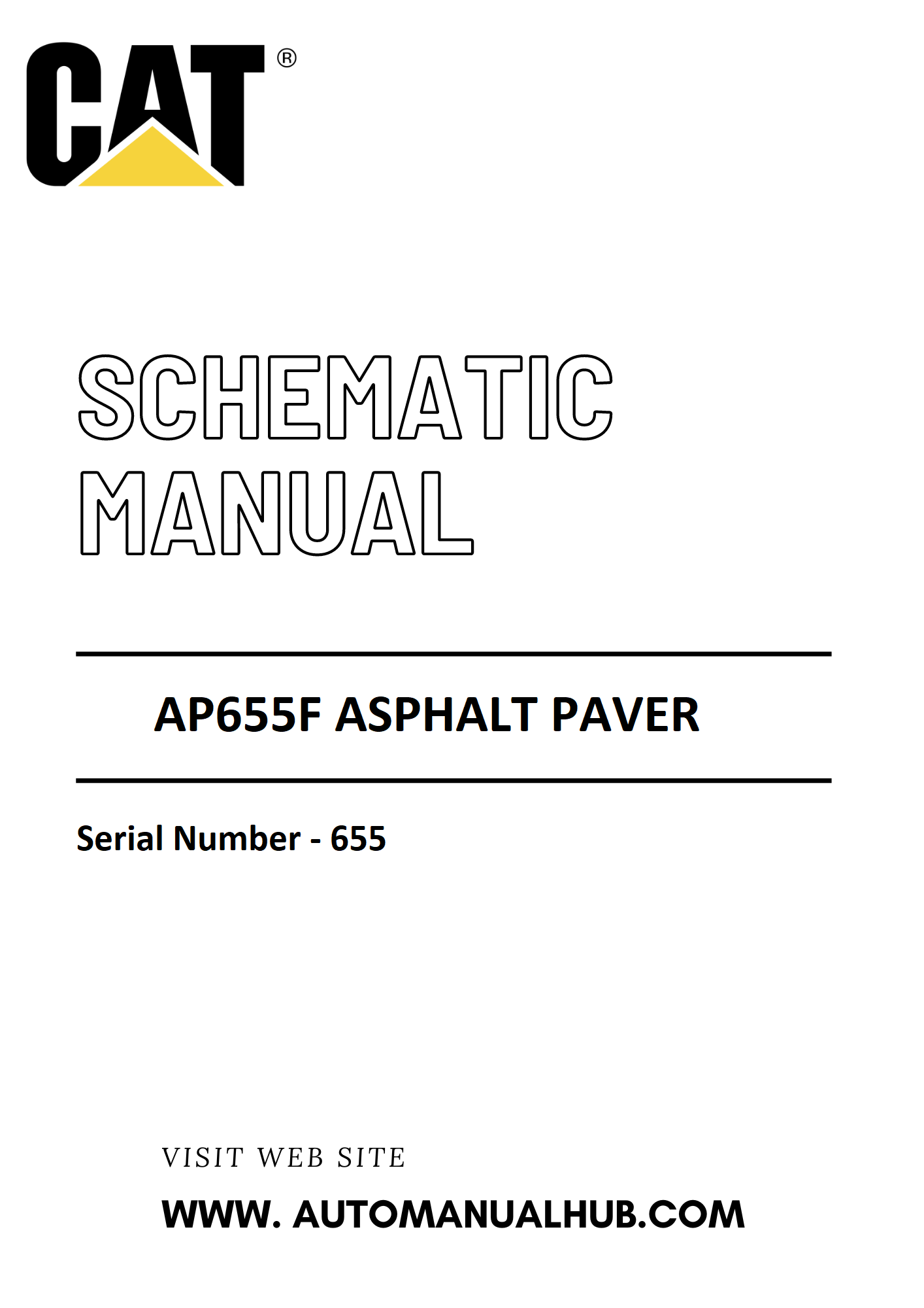 Cat Caterpillar AP655F Asphalt Paver Schematic Diagram Manual Serial Number - 655 PDF Download