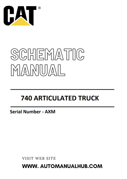 Cat Caterpillar 740 Articulated Truck Schematic Diagram Manual Serial Number - AXM PDF Download