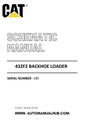 Cat Caterpillar 432F2 Backhoe Loader Schematic Diagram Manual Serial Number - LYJ PDF Download