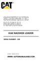 Cat Caterpillar 416C Backhoe Loader Schematic Diagram Manual Serial Number - 1XR PDF Download