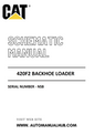 Cat Caterpillar 420F2 Backhoe Loader Schematic Diagram Manual Serial Number - NSB PDF Download