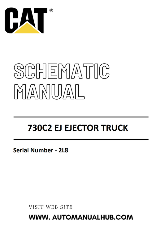 Cat Caterpillar 730C2 Ejector Truck Schematic Diagram Manual Serial Number - 2L8 PDF Download