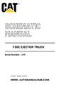 Cat Caterpillar 730C EJECTOR TRUCK Schematic Diagram Manual Serial Number - LFH PDF Download