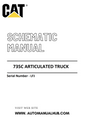Cat Caterpillar 735C Articulated Truck Schematic Diagram Manual Serial Number - LFJ PDF Download