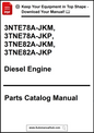 Parts catalog manual for diesel engines with part numbers and website URL.