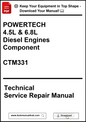 John Deere POWERTECH 4.5L & 6.8L Diesel Engines Component Technical Service Repair Manual CTM331 - PDF