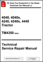 Technical Service Repair Manual for 4040, 4040s, 4240, 4240s, 4440 Tractor with download prompt.