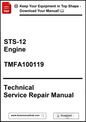 Technical Service Repair Manual for STS-12 Engine with download prompt.