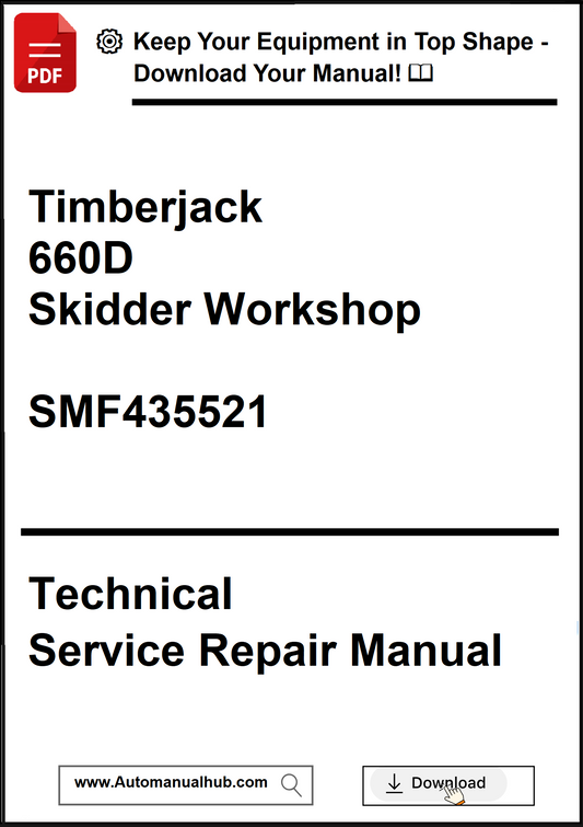 Technical service repair manual for Timberjack 660D Skidder Workshop with download options.