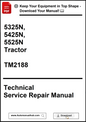 Technical Service Repair Manual for 5325N, 5425N, 5525N Tractor with download prompt.