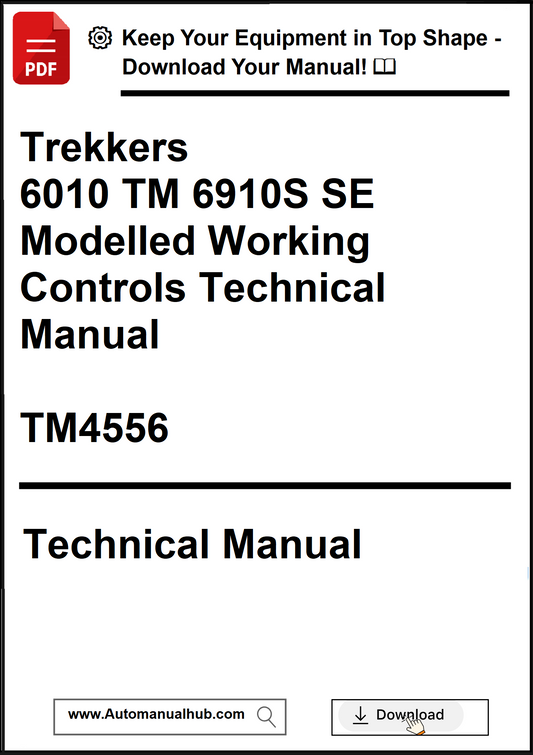 Technical manual cover for Trekkers 6010 TM 6910S SE with download prompt.