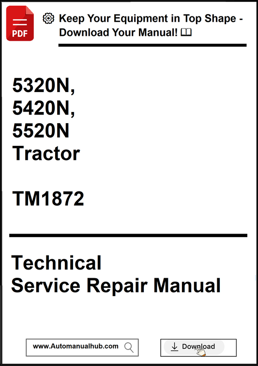 Technical Service Repair Manual for 5320N, 5420N, 5520N Tractor with download prompt.