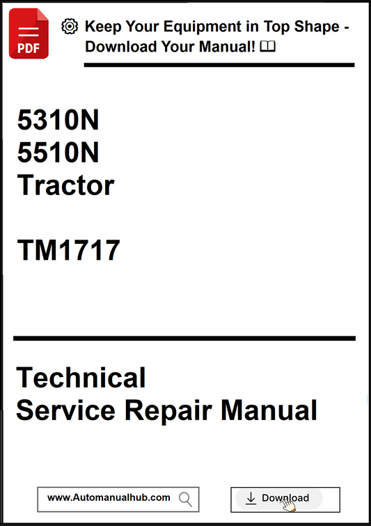Technical Service Repair Manual for 5310N and 5510N Tractors with download prompt.