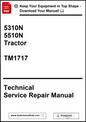 Technical Service Repair Manual for 5310N and 5510N Tractors with download prompt.