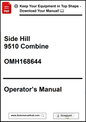 Operator's manual for Side Hill 9510 Combine with download link.