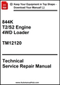 John Deere 844K T2/S2 Engine 4WD Loader Technical Service Repair Manual TM12120 - PDF