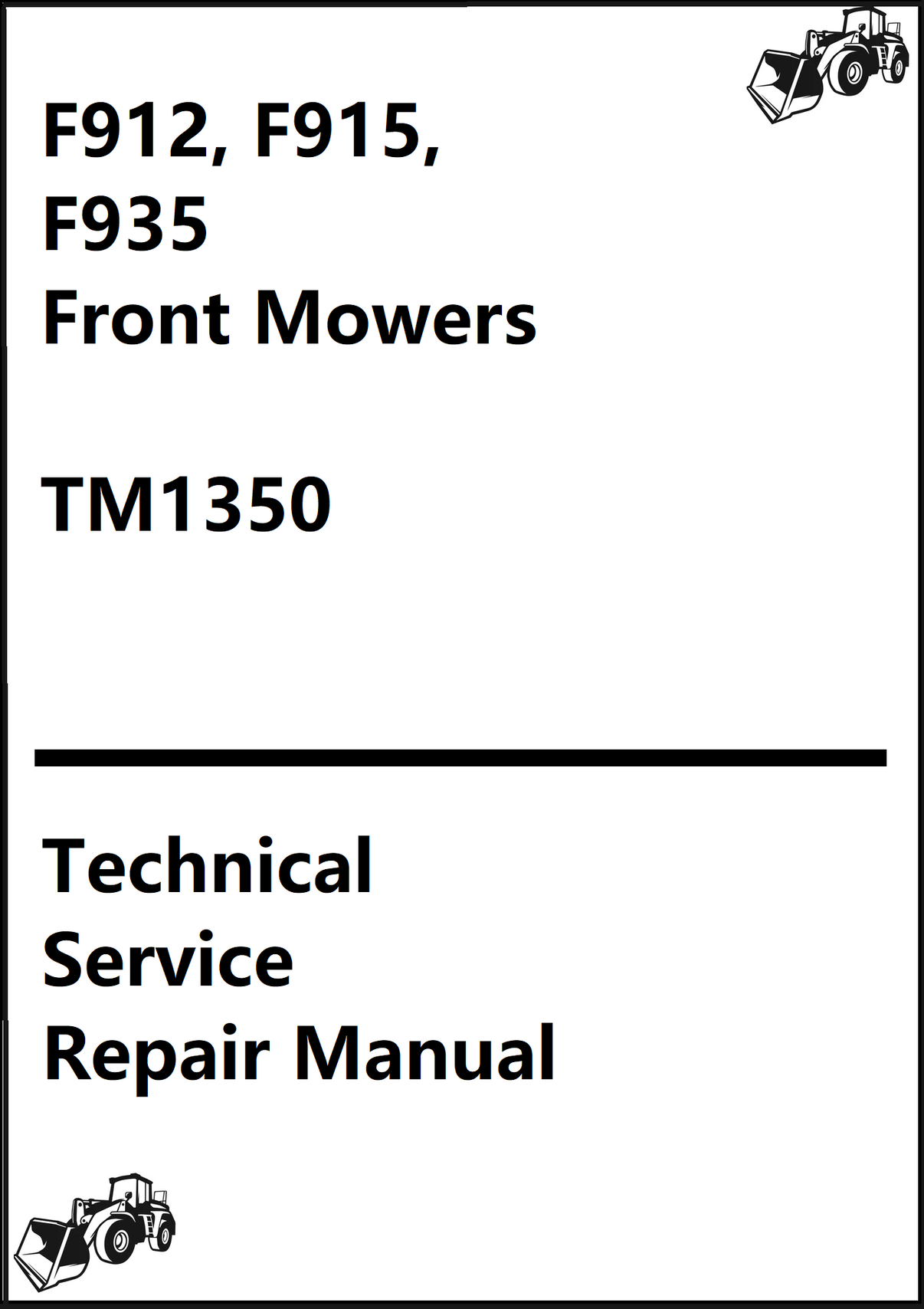 John Deere F912, F915, F935 Mowers Technical Manual TM1350 – AutoManualhub