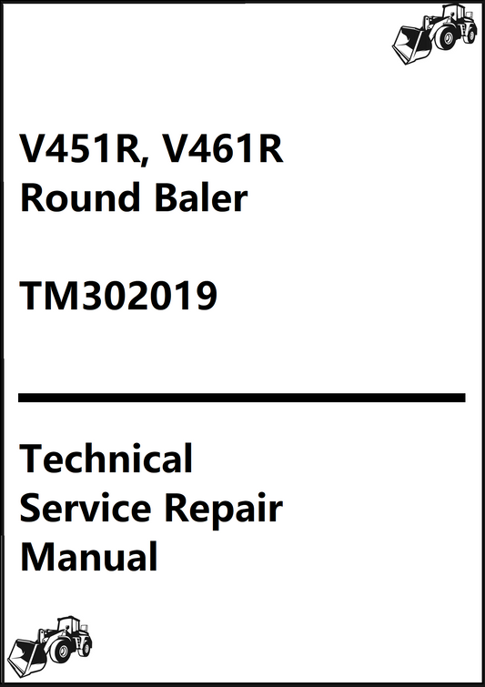 John Deere V451R, V461R Round Baler Technical Service Repair Manual TM302019 - PDF