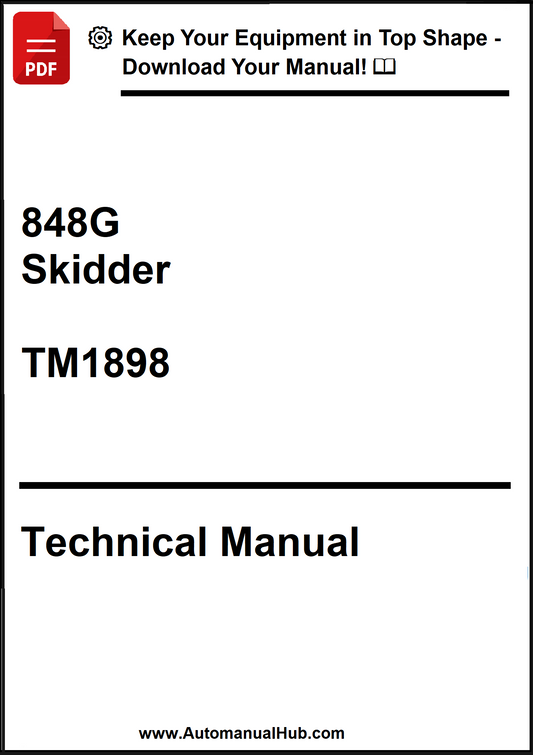 John Deere 848G Skidder Technical Manual TM1898 - PDF