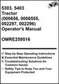 John Deere 5303, 5403 Tractor (000656, 0006555, 002297, 002296) Operator's Manual OMRE259516 - PDF