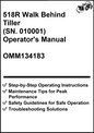 John Deere 518R Walk Behind Tiller (SN. 010001) Operator's Manual OMM134183 - PDF