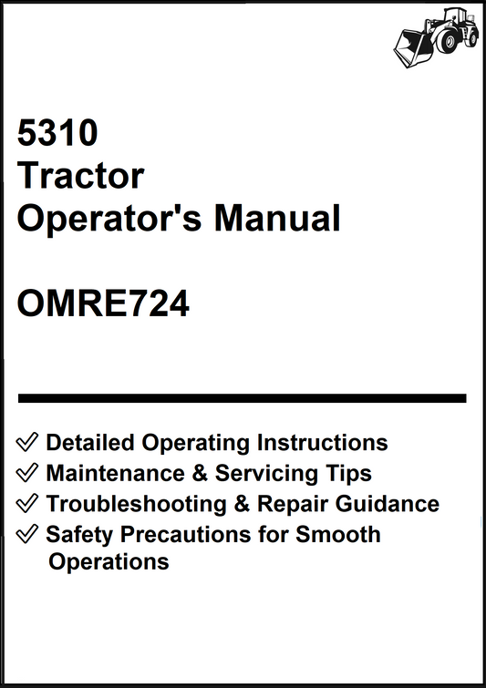 John Deere 5310 Tractor Operator's Manual OMRE724 - PDF