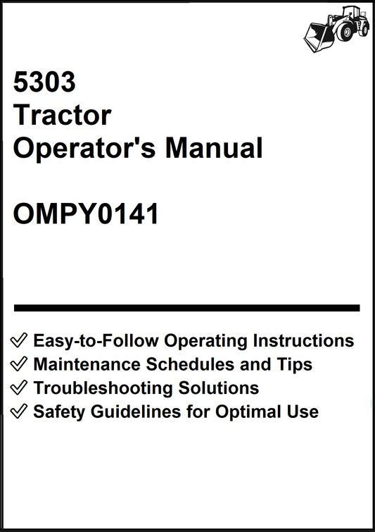 John Deere 5303 Tractor Operator's Manual OMPY0141 - PDF