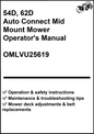 John Deere 54D, 62D Auto Connect Mid Mount Mower Operator's Manual OMLVU25619 - PDF