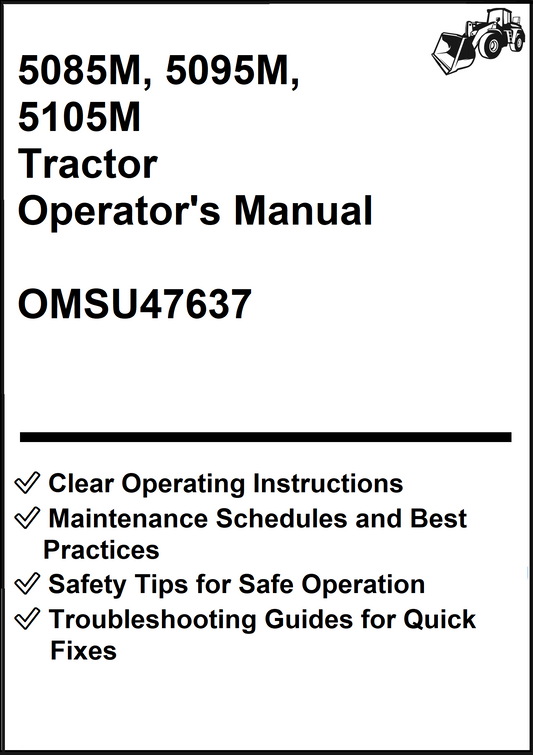 John Deere 5085M, 5095M, 5105M Tractor Operator's Manual OMSU47637 - PDF