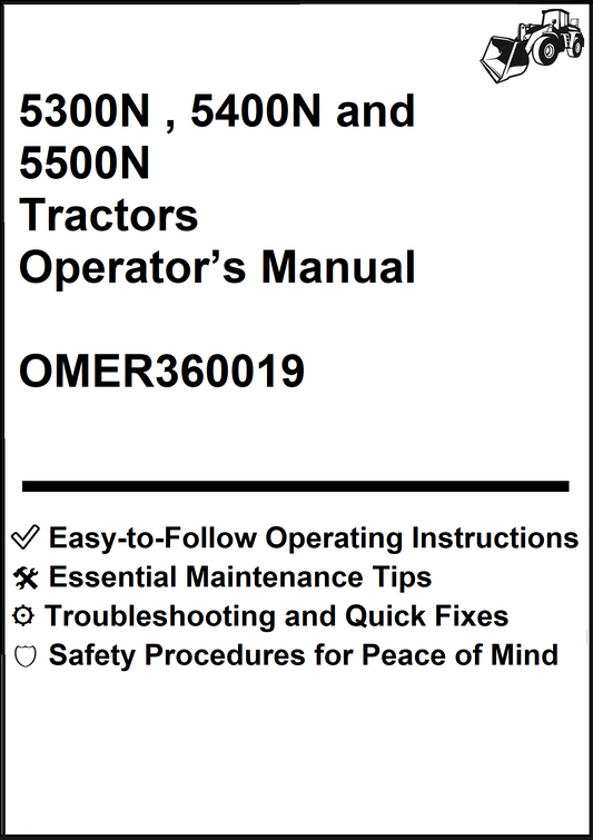 John Deere 5300N , 5400N and 5500N Tractors Operator’s Manual OMER360019 - PDF