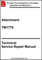 Technical Service Repair Manual cover with text and a download prompt.