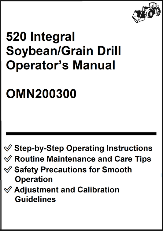 John Deere 520 Integral Soybean/Grain Drill Operator’s Manual OMN200300 - PDF