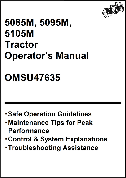 John Deere 5085M, 5095M, 5105M Tractor Operator's Manual OMSU47635 - PDF
