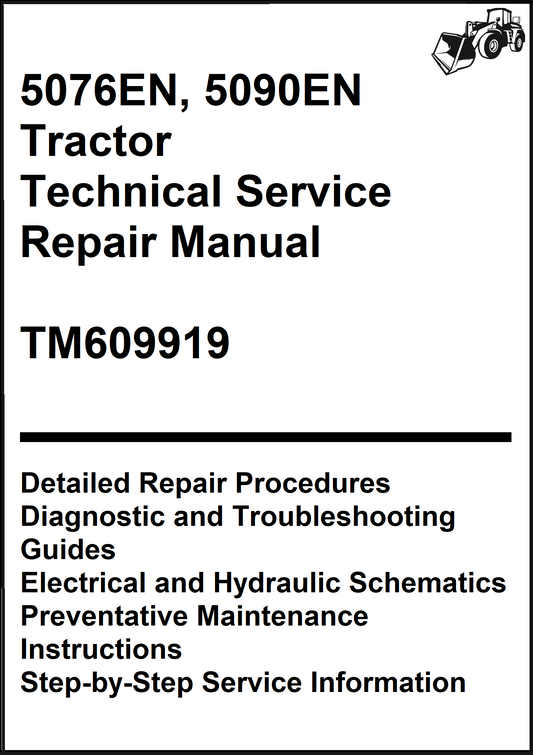 John Deere 5076EN, 5090EN Tractor Technical Service Repair Manual TM609919 - PDF