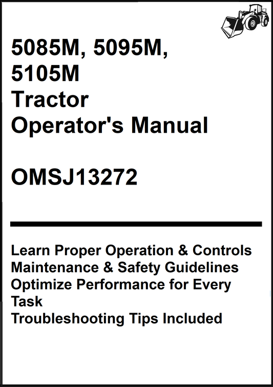John Deere 5085M, 5095M, 5105M Tractor Operator's Manual OMSJ13272 - PDF