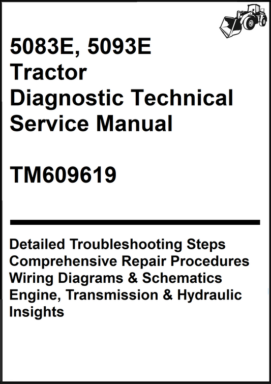John Deere 5083E, 5093E Tractor Diagnostic Technical Service Manual TM609619 - PDF
