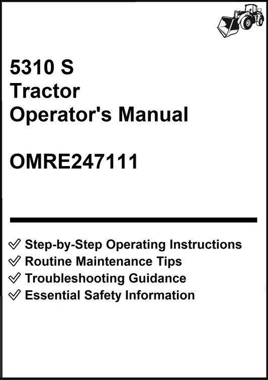 John Deere 5310 S Tractor Operator's Manual OMRE247111 - PDF