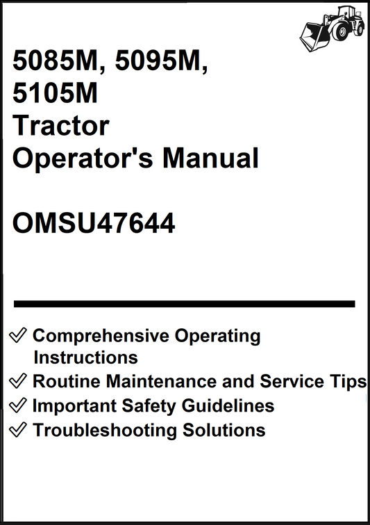 John Deere 5085M, 5095M, 5105M Tractor Operator's Manual OMSU47644 - PDF