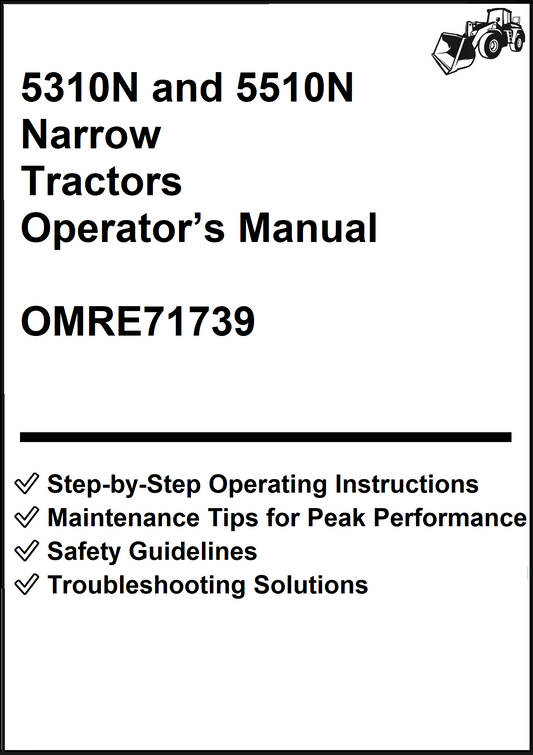John Deere 5310N and 5510N Narrow Tractors Operator’s Manual OMRE71739 - PDF
