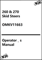 John Deere 260 and 270 Skid Steers Operator’s Manual OMKV11663 - PDF