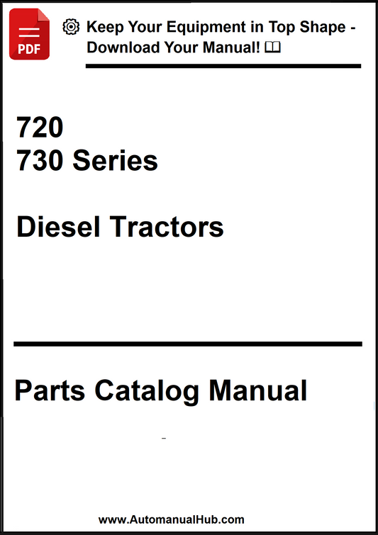 John Deere 720 and 730 Series Diesel Tractors Parts Catalog Manual - PDF