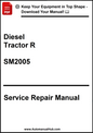 Service repair manual for Diesel Tractor R SM2005 on a white background