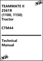 John Deere TEAMMATE II 2561R (1100, 1150) Tractor Series Outboard Planetary Axles Technical Manual CTM44 - PDF