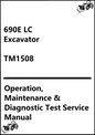 John Deere 690E LC Excavator Operation, Maintenance & Diagnostic Test Service Manual TM1508 - PDF