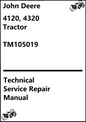 John Deere 4120, 4320 Compact Utility Tractor Technical Service Repair Manual TM105019 - PDF