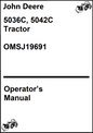 John Deere 5036C, 5042C Tractor Operator's Manual OMSJ19691 - PDF