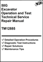 John Deere 50G Excavator Operation and Test Technical Service Repair Manual TM12885 - PDF