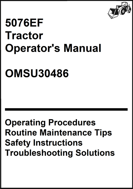 John Deere 5076EF Tractor Operator's Manual OMSU30486 - PDF