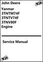 Yanmar 3TNTM74F, 3TNTV74F, 3TNV80F Engine Service Manual PDF