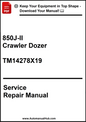 John Deere 850J-II Crawler Dozer Service Repair Manual TM14278X19 - PDF